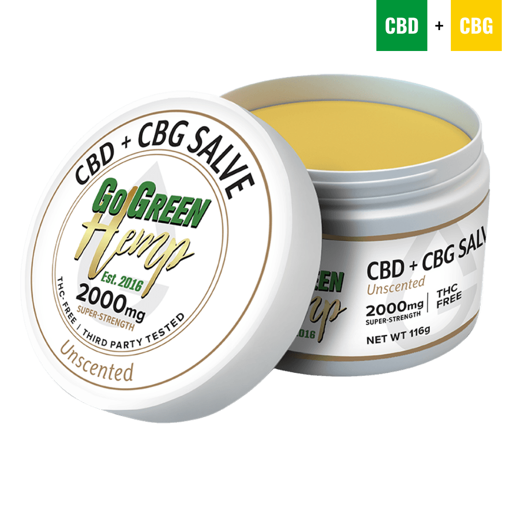 CBG + CBD Unscented Balm Salve 2000mg