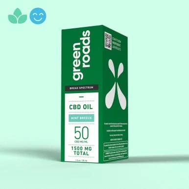 Broad Spectrum CBD Oil - Mint Breeze (30ml) 1500mg