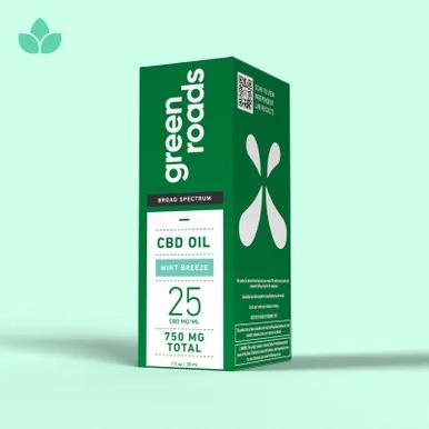Broad Spectrum CBD Oil - Mint Breeze (30ml) 750mg