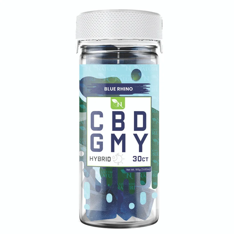 Blue Rhino CBD Gummies 1500mg | Hybrid Experience