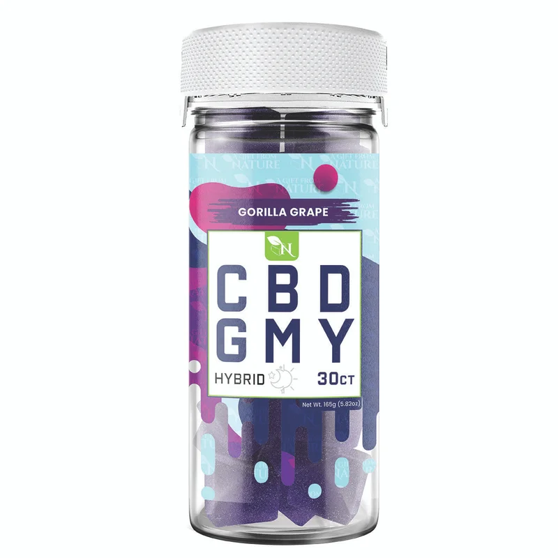 Gorilla Grape CBD Gummies 1500mg | Hybrid Wellness