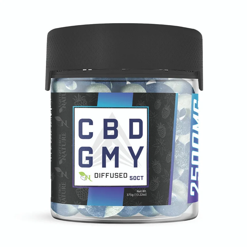 Blue Razz Rings CBD Gummies 2500mg | Relaxing & Potent