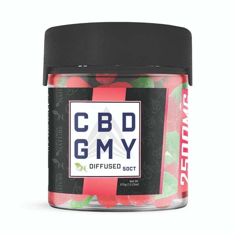 Sour Twin Cherries CBD Gummies 2500mg | Tangy & Potent