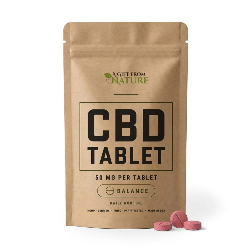 CBD Nano Tablets - Strawberry | 50mg THC-Free CBD
