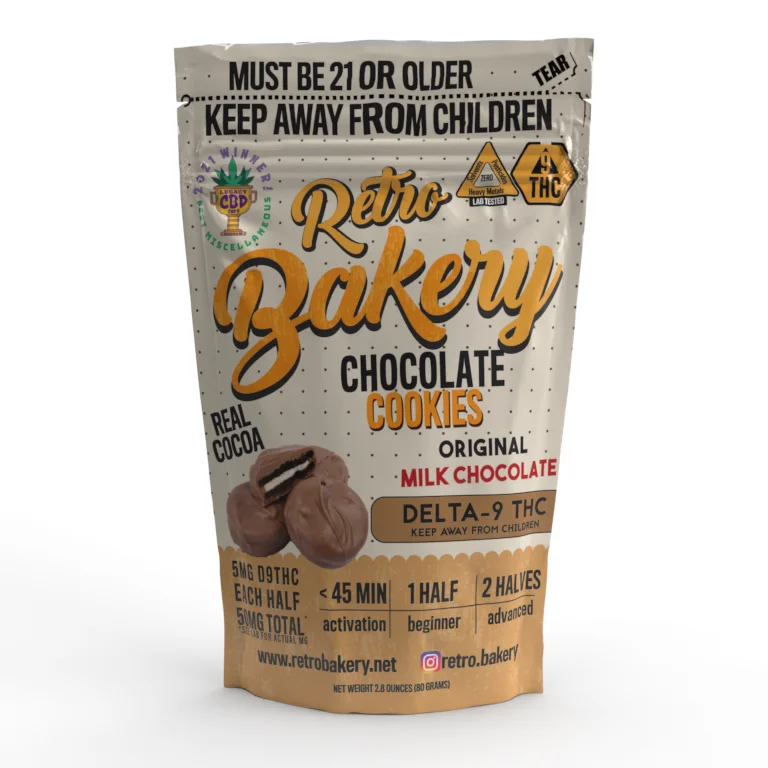 50mg THC Chocolate Covered Cookies - 5 Pack