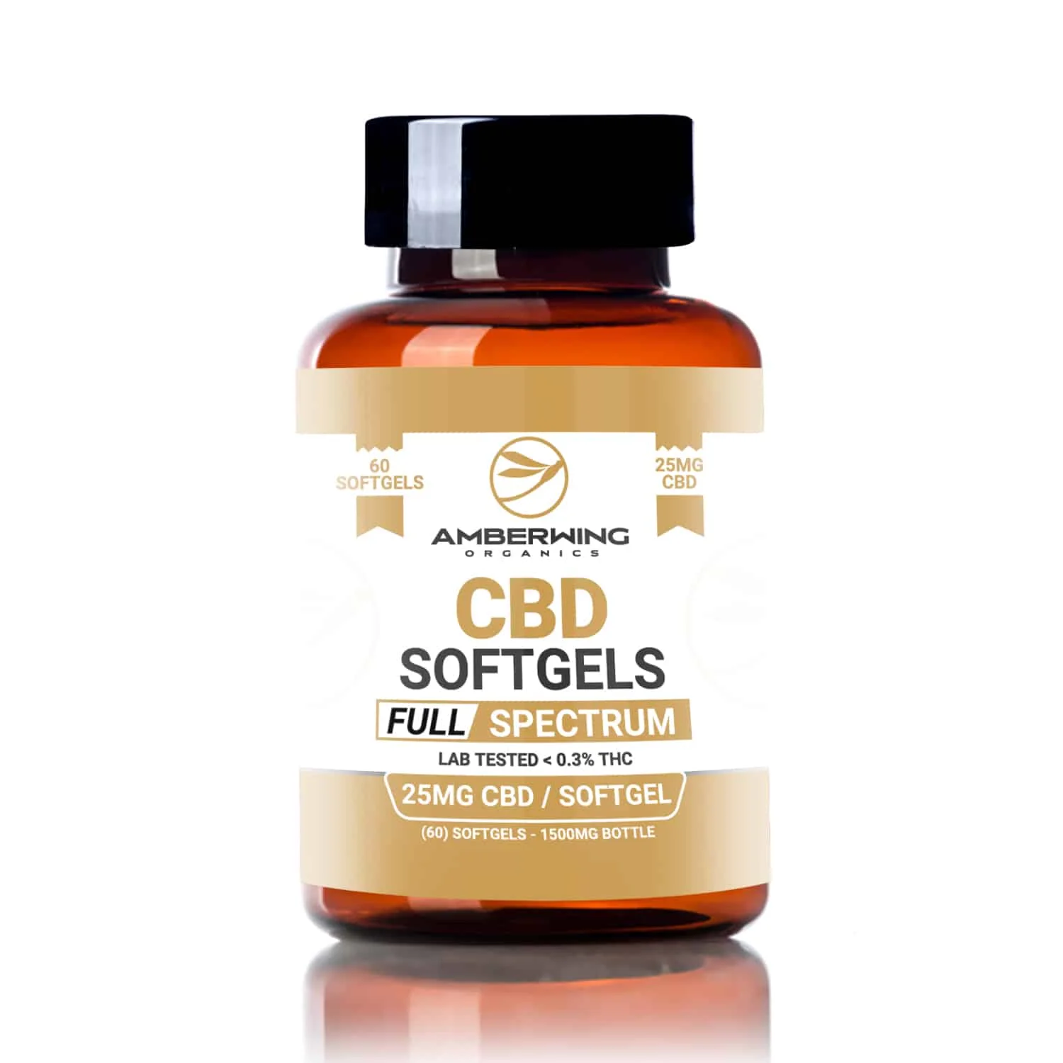 Full Spectrum CBD Softgels 25mg | 60 Count