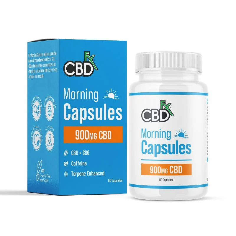 CBDfx CBD + CBG Morning Capsules