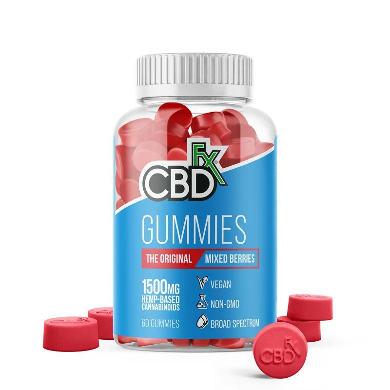 Binoid CBD Original CBDfx CBD Gummies 1500mg - cbd-gummies-and-edibles isolate spectrum