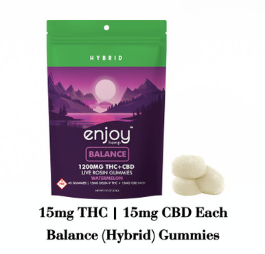 1200mg Balance THC+CBD Gummies | Hybrid