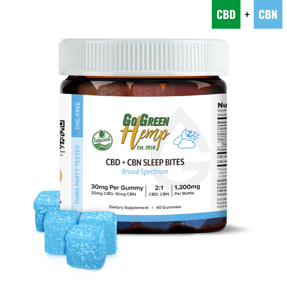 CBN + CBD Infused Sleep Bite Gummies 1200mg