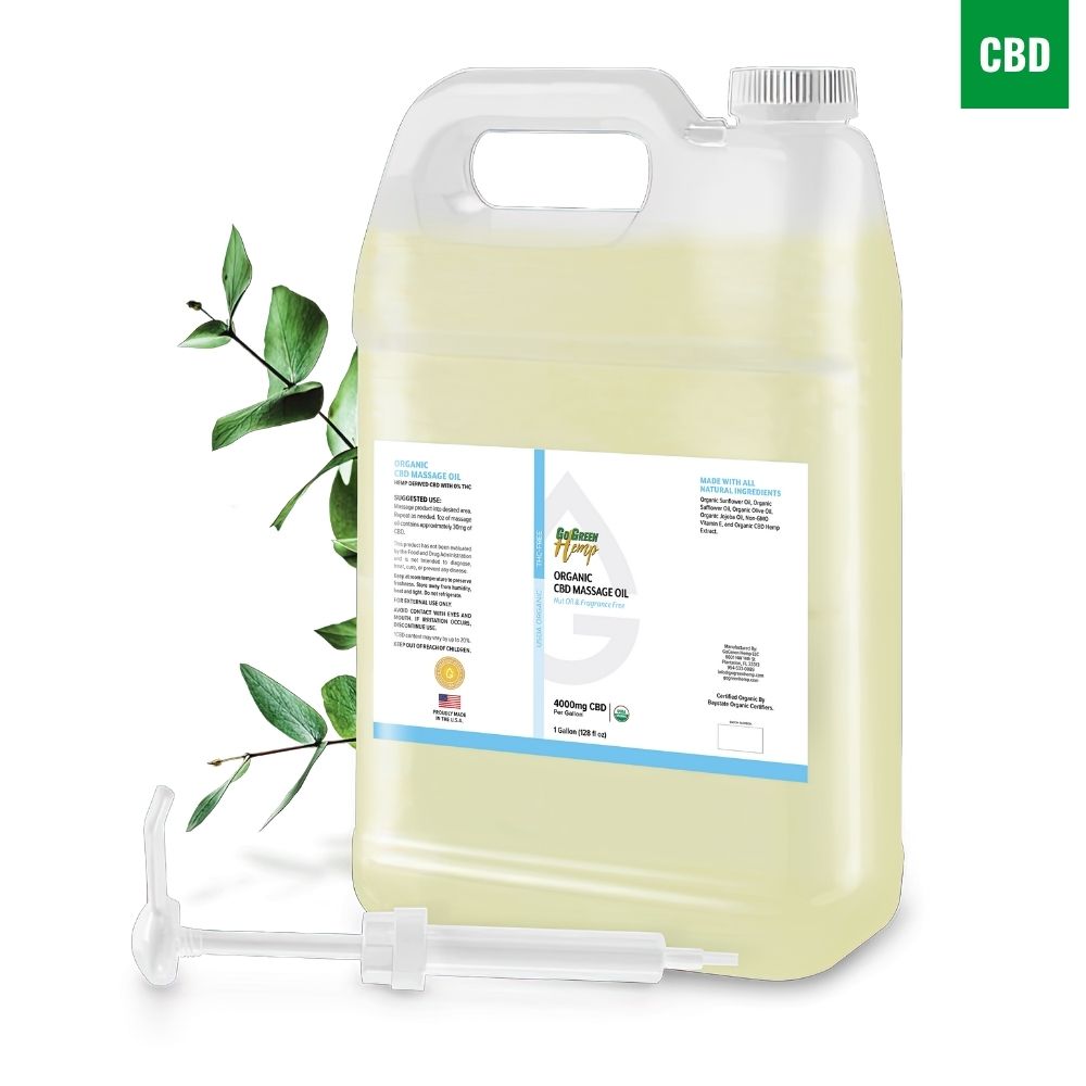 Bulk CBD Massage Oil 4000mg - 1 Gallon 💰 HIGH TICKET