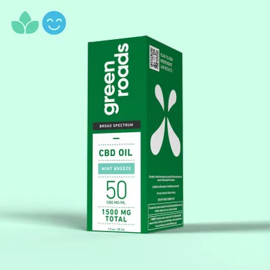 Broad Spectrum CBD Oil - Mint Breeze (30ml) 1500mg