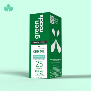 Broad Spectrum CBD Oil - Mint Breeze (30ml) 750mg
