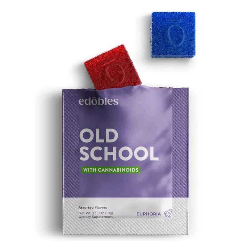 Old School Gummy Pouch - D9, CBD